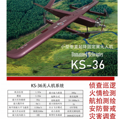 KS-36 小型垂直起降定翼无人机